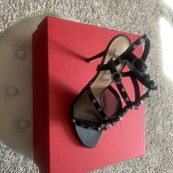 Valentino Shoes Rockstud Mesh Stud Stiletto Sandal - Picture 4 of 14